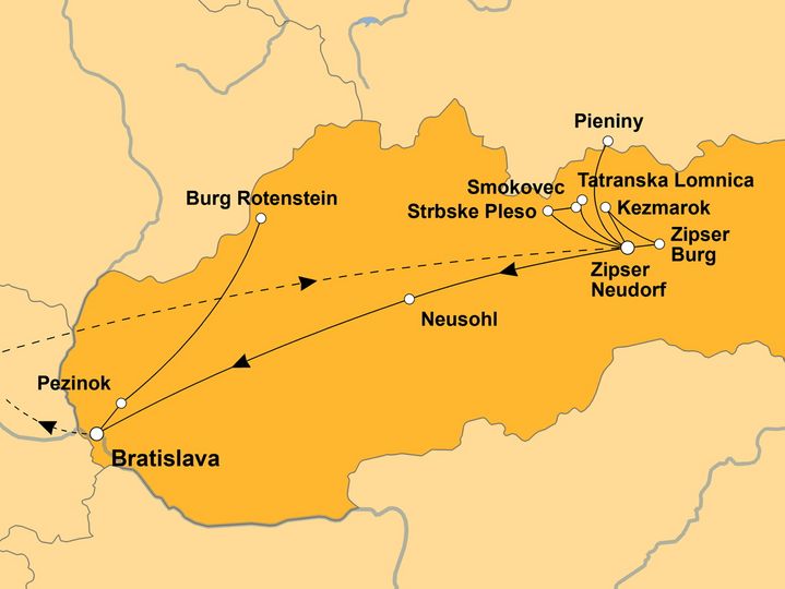 Ihre Reiseroute