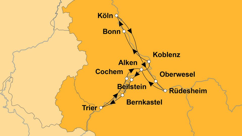 Ihre Reiseroute