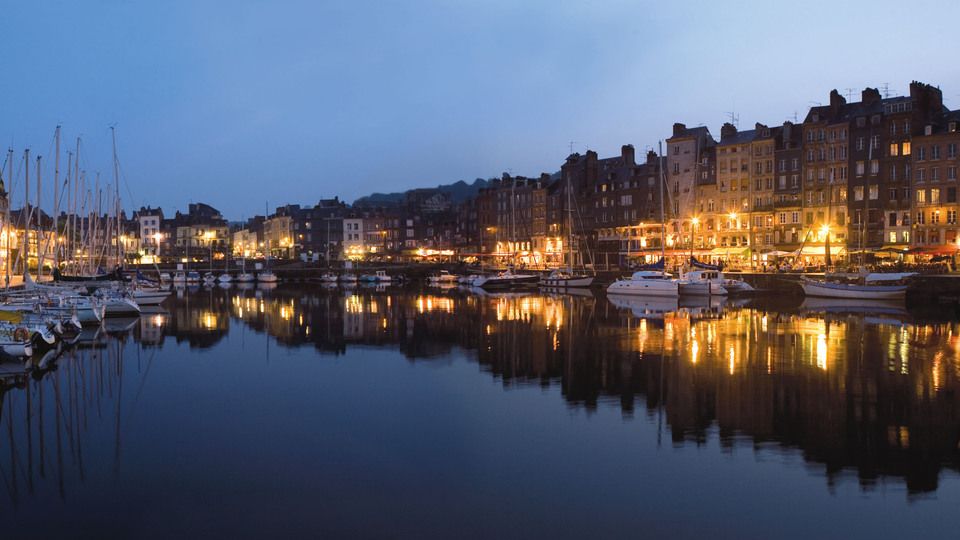 Jachthafen in Honfleur, Frankreich