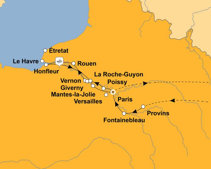Ihre Reiseroute