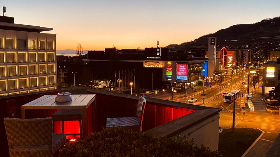 Dachterrasse Hotel Astra Vevey