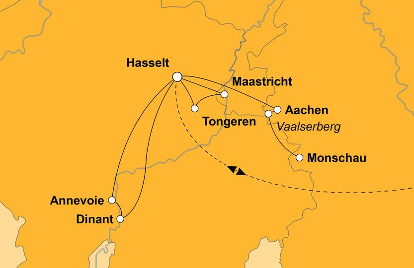 Ihre Reiseroute
