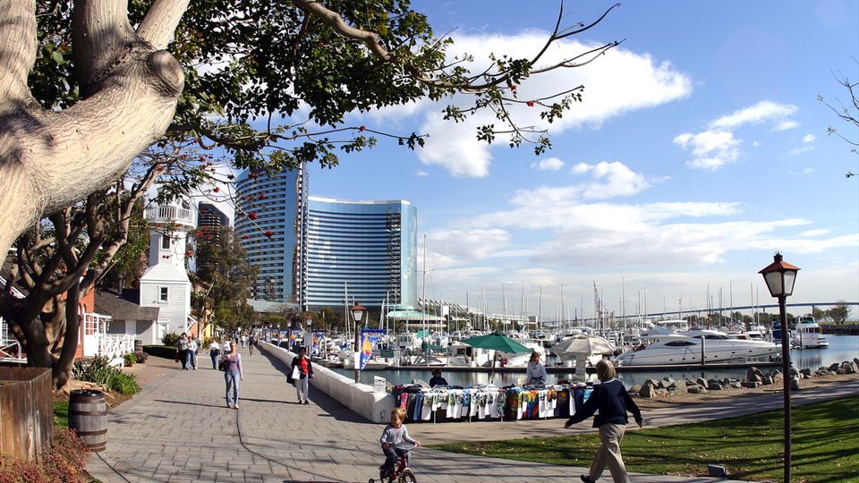 Downtown Seaport Village Marina San Diego