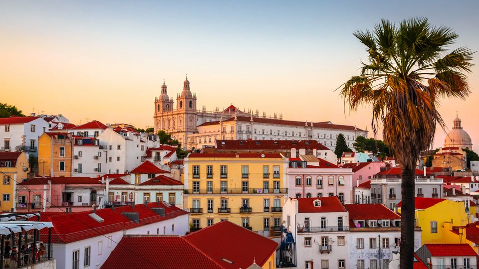 Blick auf Alfama, Lissabon
