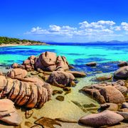 Wunderschönes Küstenpanorama an der Costa Smeralda