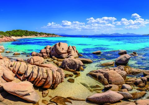 Wunderschönes Küstenpanorama an der Costa Smeralda