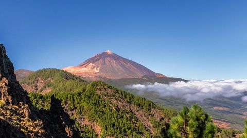 Blick auf den Teide und das Orotava Tal