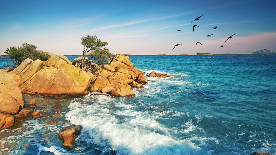 Wilder Strand auf der Insel
