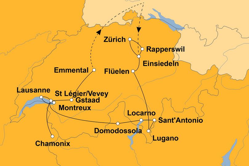 Ihre Reiseroute