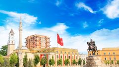 Zentraler Platz in Tirana