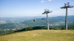 Gondelbahn mit Blick auf Bad Flinsberg