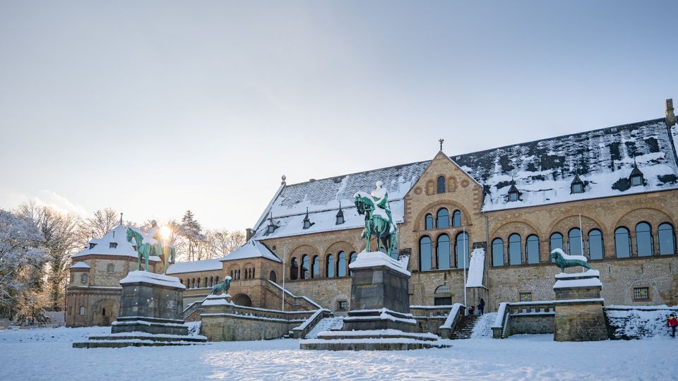 Goslar Kaiserpfalz im Schnee