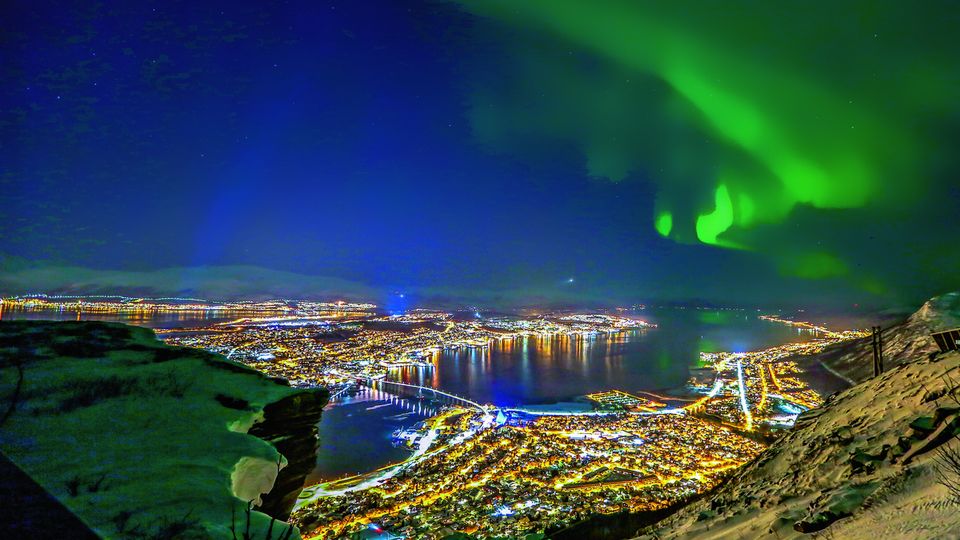 Nordlichter über Tromsö