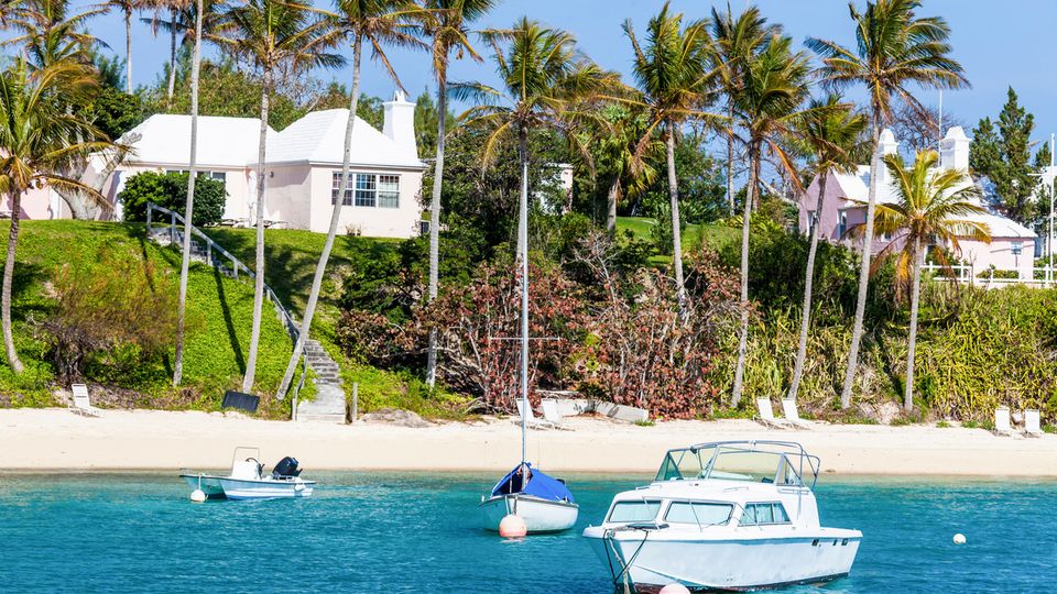 Boote vor Bermuda Insel
