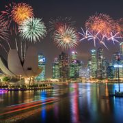 Feuerwerk über Singapur