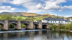 Crickhowell Brücke im Brecon Beacons Nationalpark
