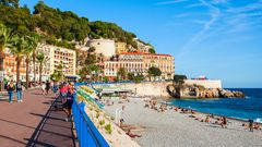 Blauer Strand Nizza