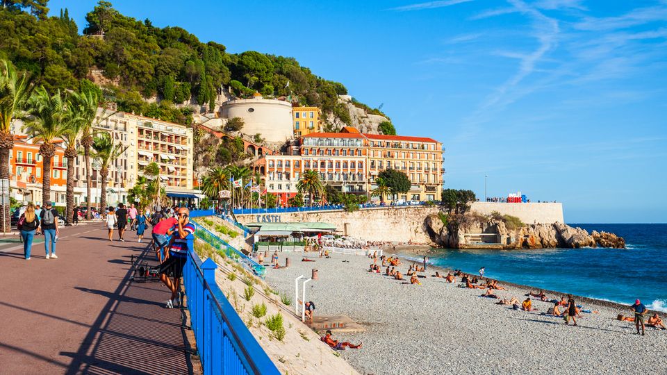 Blauer Strand Nizza