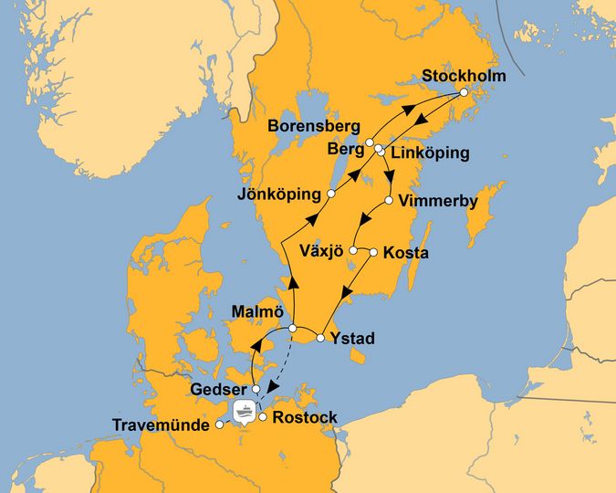 Ihre Reiseroute