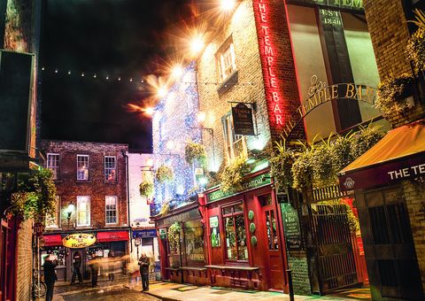 Temple Bar at Christmas, Dublin