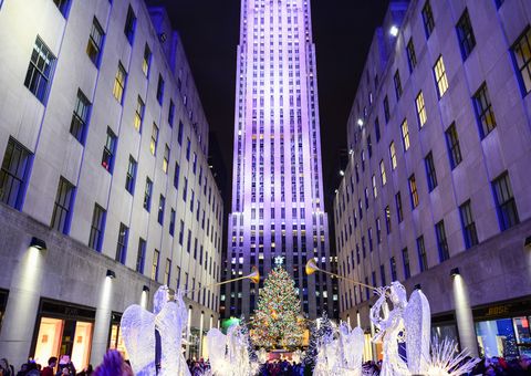 Weihnachtsbaum vor dem Rockefeller Center