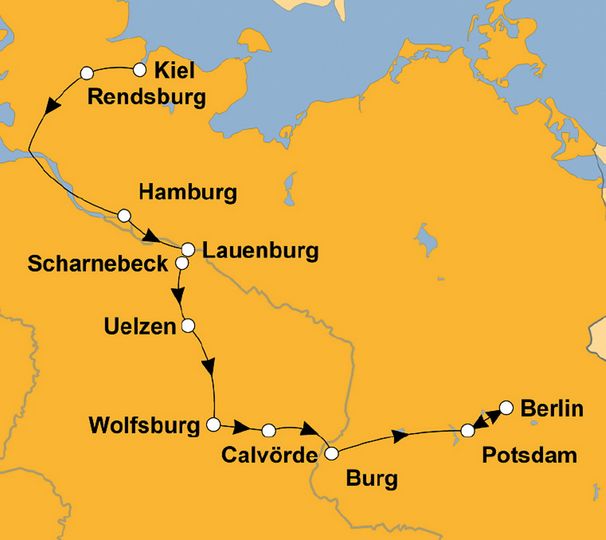 Ihre Reiseroute