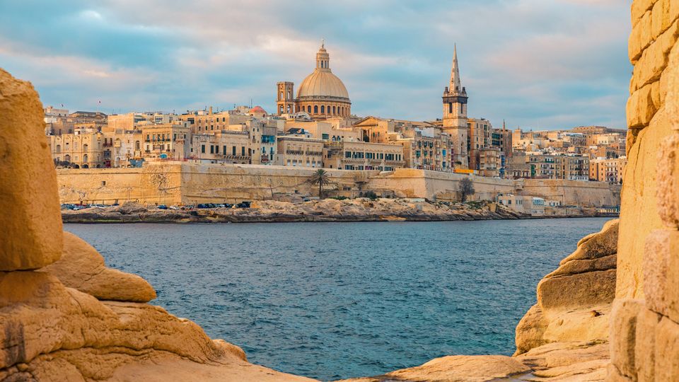 Blick auf die Altstadt-Skyline von Valletta