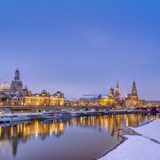 Dresden, Panorama im Lichterglanz