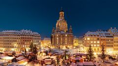 Blick auf den Neumarkt Dresden