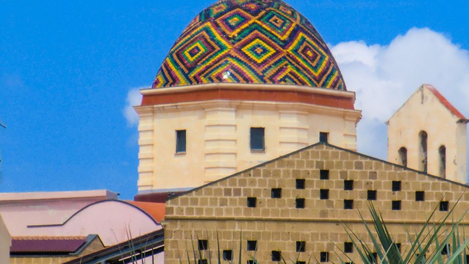 Kuppel von Jesuiten Kirche, Alghero, Sardinien