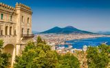 Blick auf Neapel und Vesuv