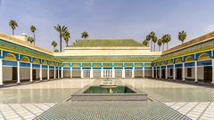Innenhof des Bahia-Palastes in Marrakesch