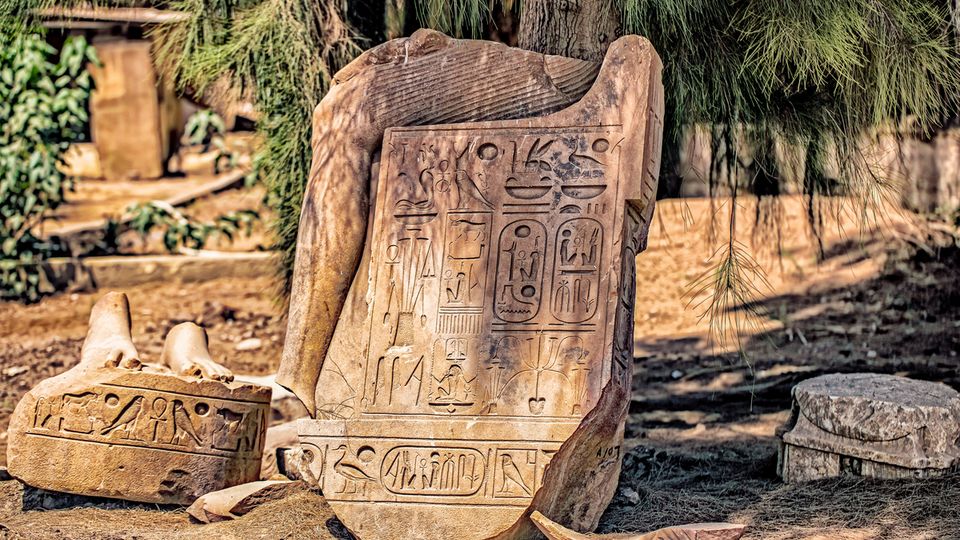 Kaputte Skulptur in Memphis