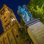 Torun mit Kopernikus-Denkmal 