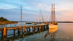 Hafen Peenemünde Sonnenuntergang