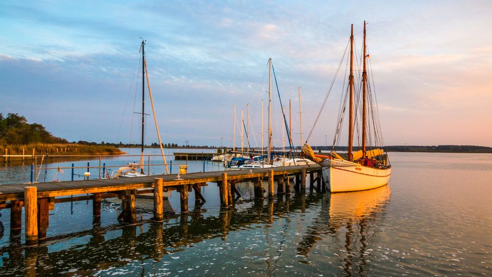Hafen Peenemünde Sonnenuntergang