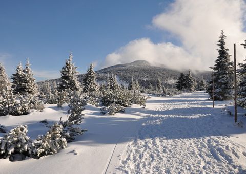 Riesengebirge im Winter