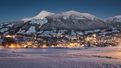 Abendliche Winterlandschaft in Tirol