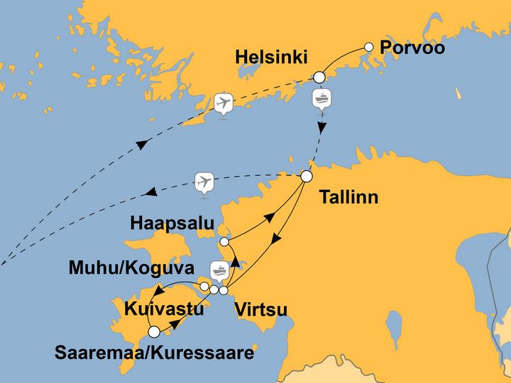 Ihre Reiseroute