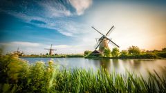 Historische Windmühlen in Nordholland