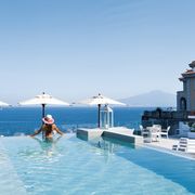 Pool mit Meerblick im Hotel Corallo bei Sorrent in Italien