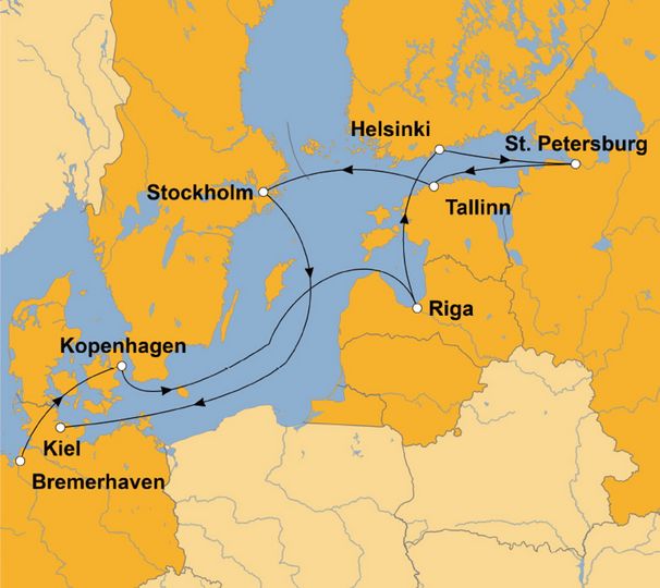 Ihre Reiseroute