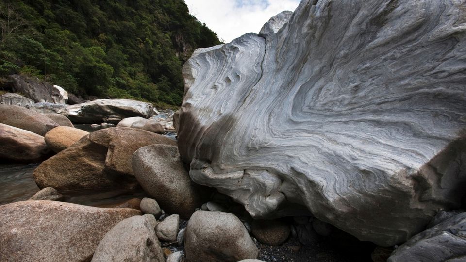Marmorgestein in der Taroko Schlucht copy