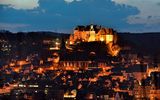Marburg mit Schloss bei Nacht