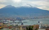 Vesuv und Neapel im Winter