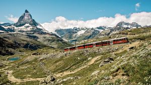 Gornergrat Bahn bei Zermatt