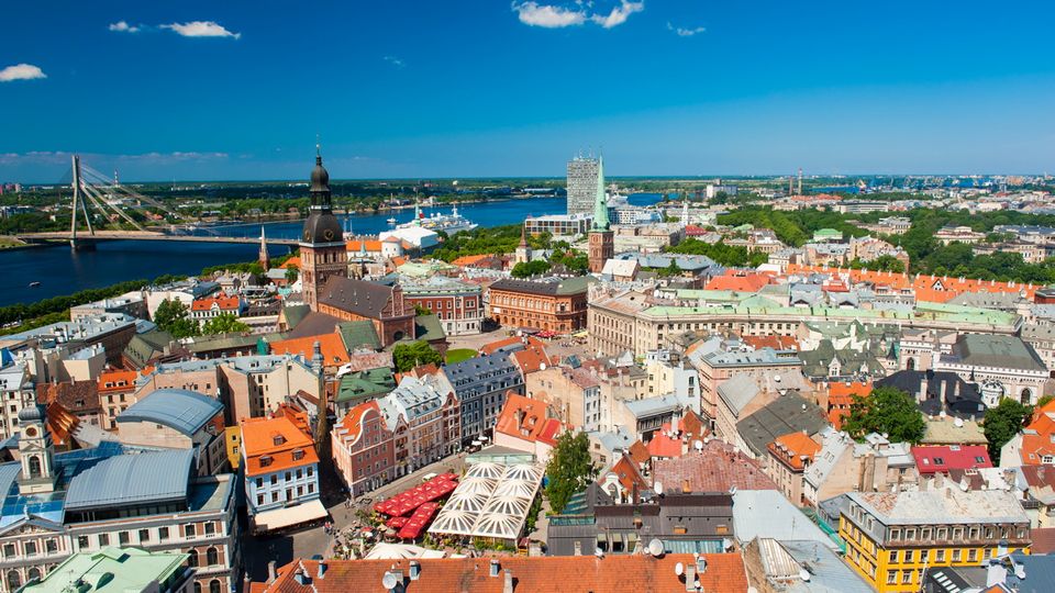Blick auf Riga