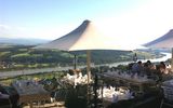 Terrasse mit Blick auf Donautal