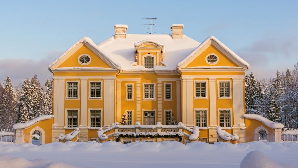 Gutshof Palmse im Winter
