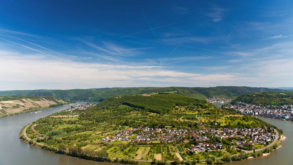 Rheinschleife bei Filsen - Mittelrhein